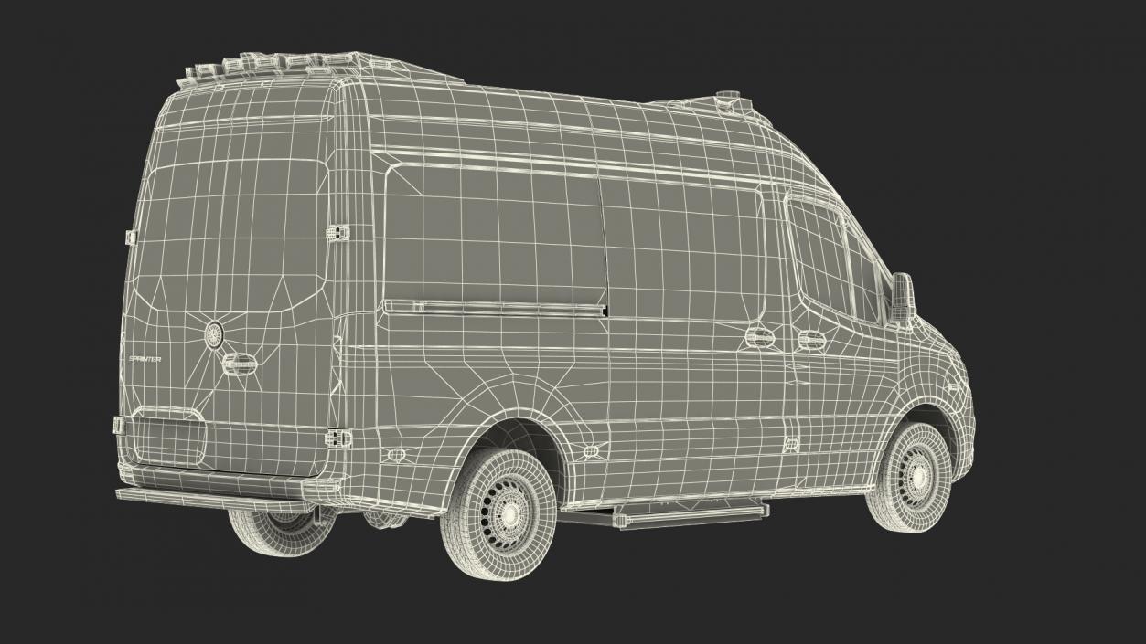 Mercedes Benz Sprinter Paramedic Ambulance Rigged 3D model