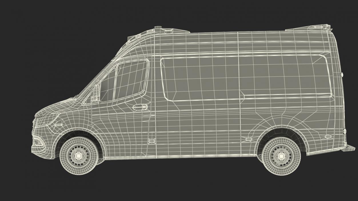 Mercedes Benz Sprinter Paramedic Ambulance Rigged 3D model