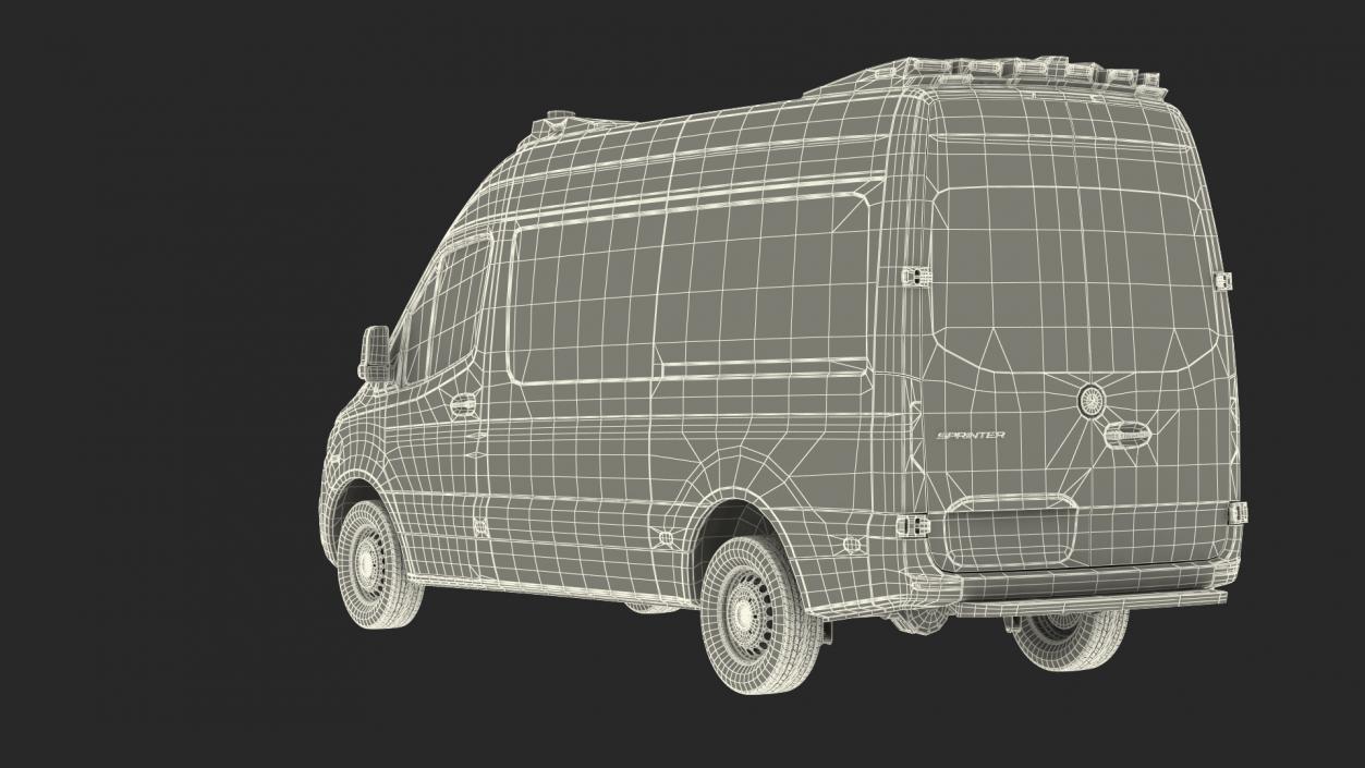 Mercedes Benz Sprinter Paramedic Ambulance Rigged 3D model