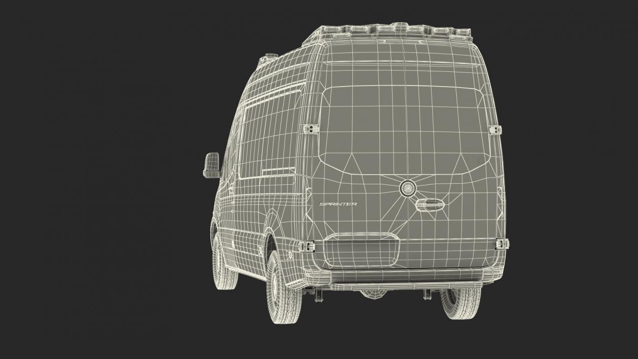 Mercedes Benz Sprinter Paramedic Ambulance Rigged 3D model