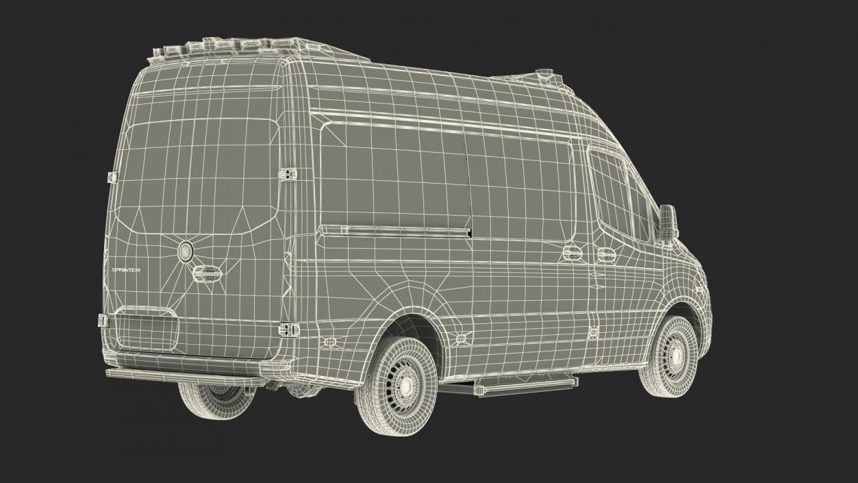 Mercedes Benz Sprinter Paramedic Ambulance Rigged 3D model