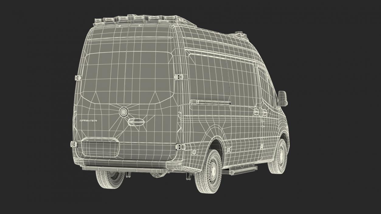 Mercedes Benz Sprinter Paramedic Ambulance Rigged 3D model