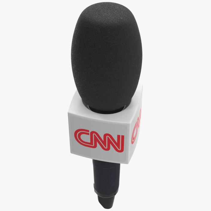 CNN News Reporter Wireless Microphone Square 3D model