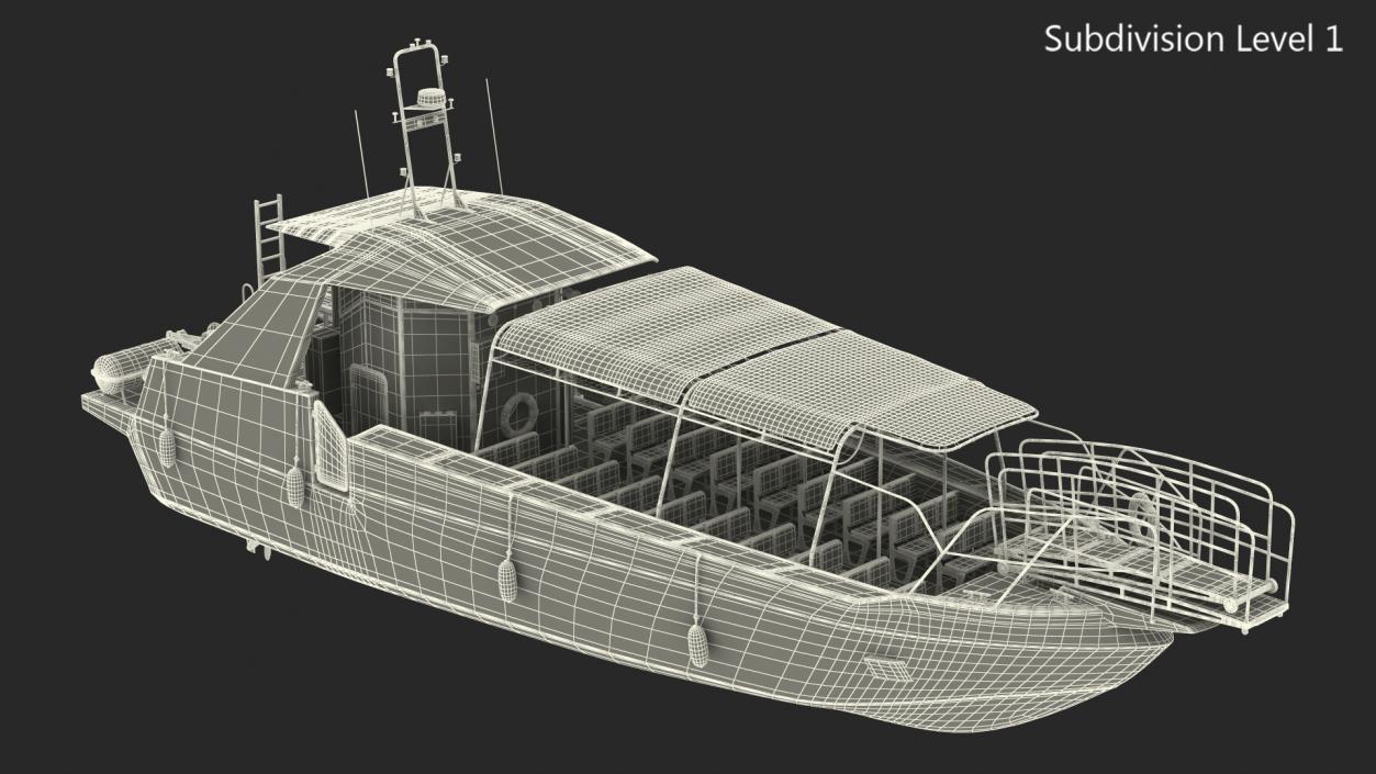 Moggaro 1800 Excursion Boat 3D