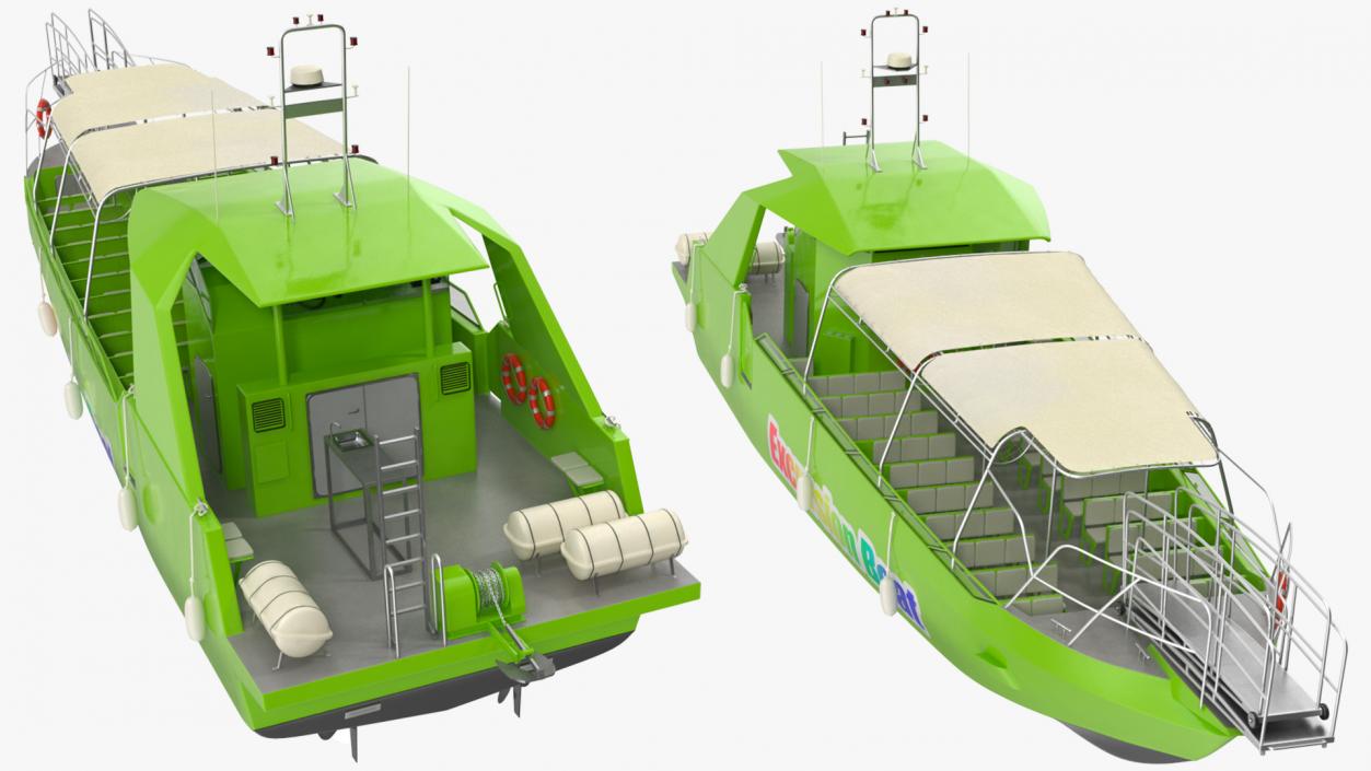 Moggaro 1800 Excursion Boat 3D