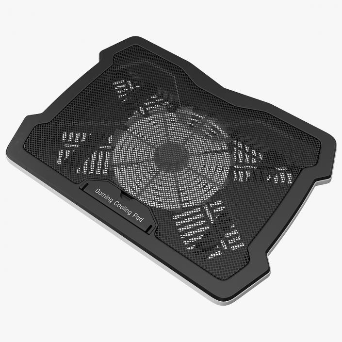 RGB Laptop Cooling Pad Off State 3D