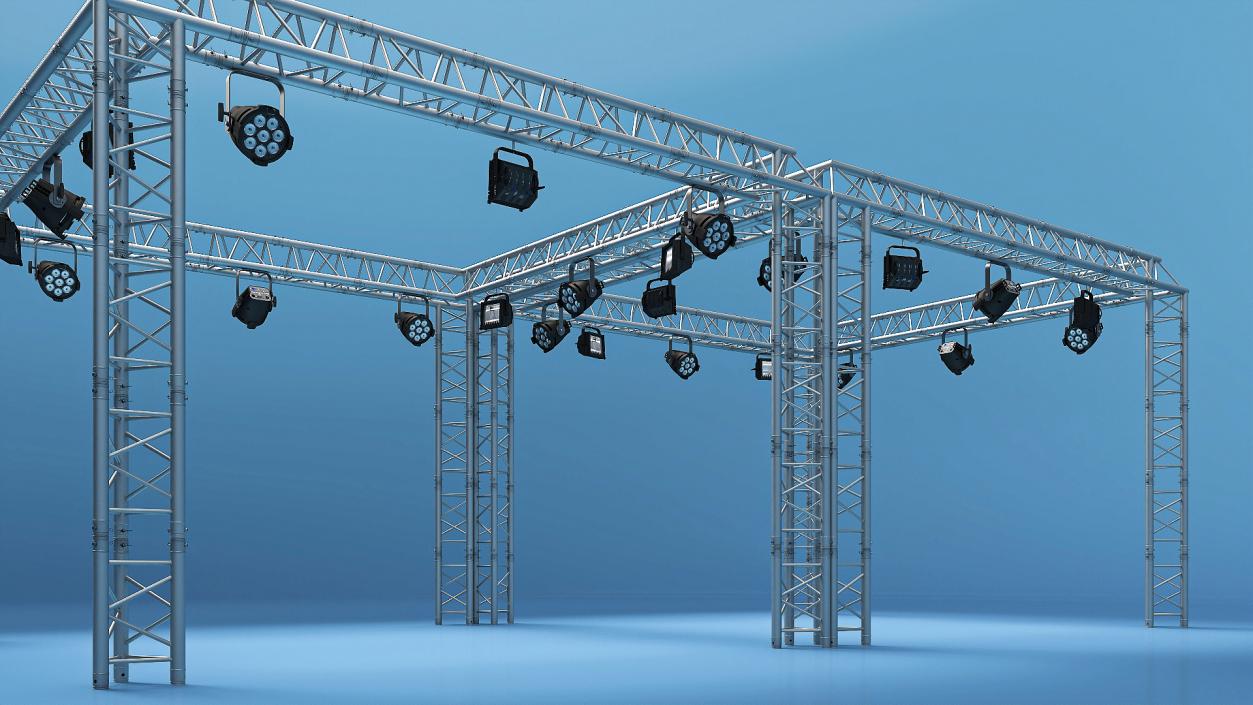 Truss Modular Lighting System 3D model