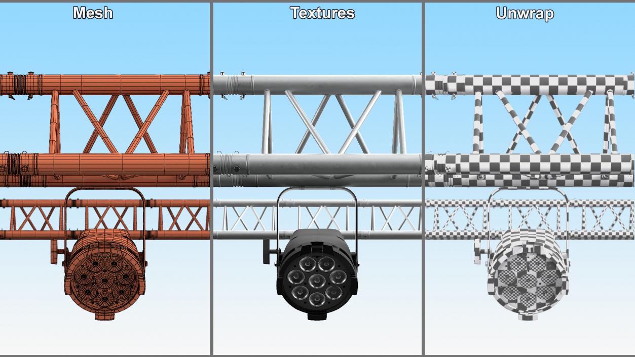 Truss Modular Lighting System 3D model