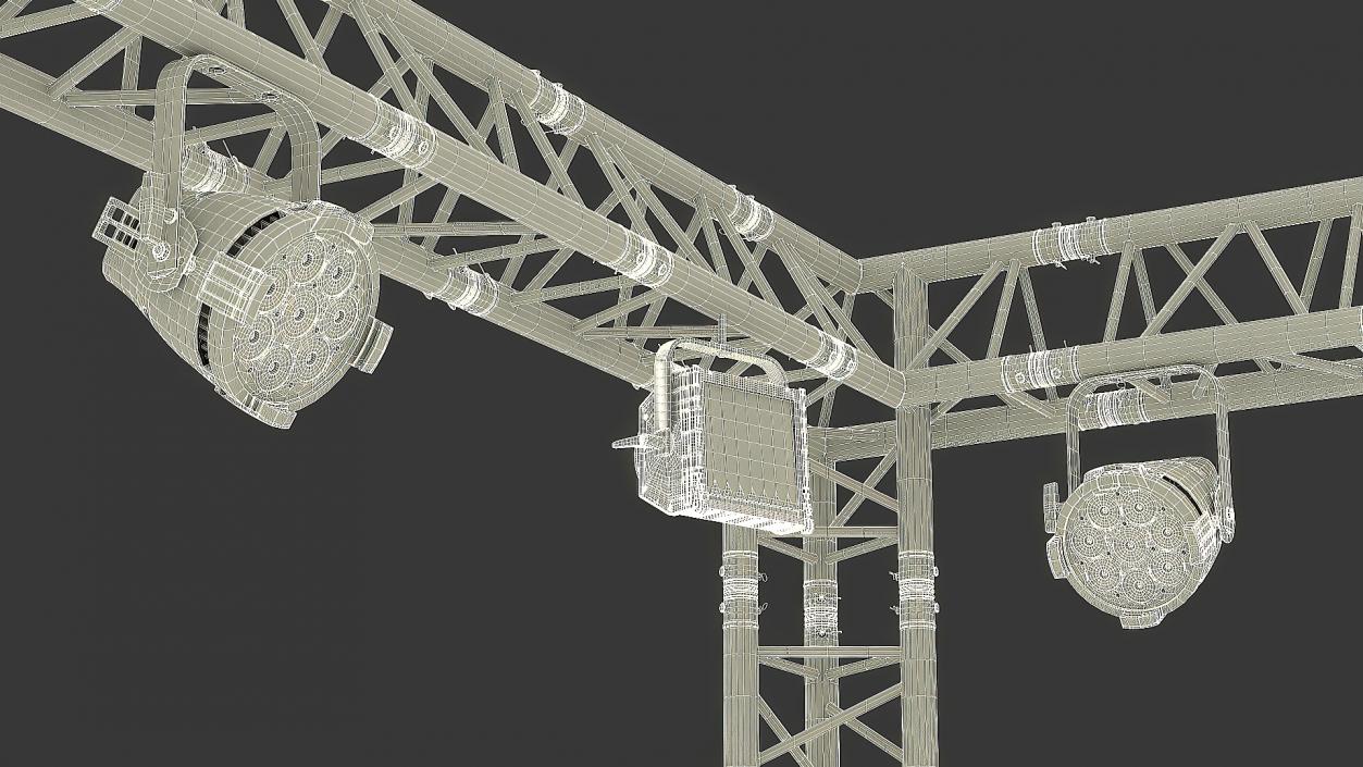 Truss Modular Lighting System 3D model