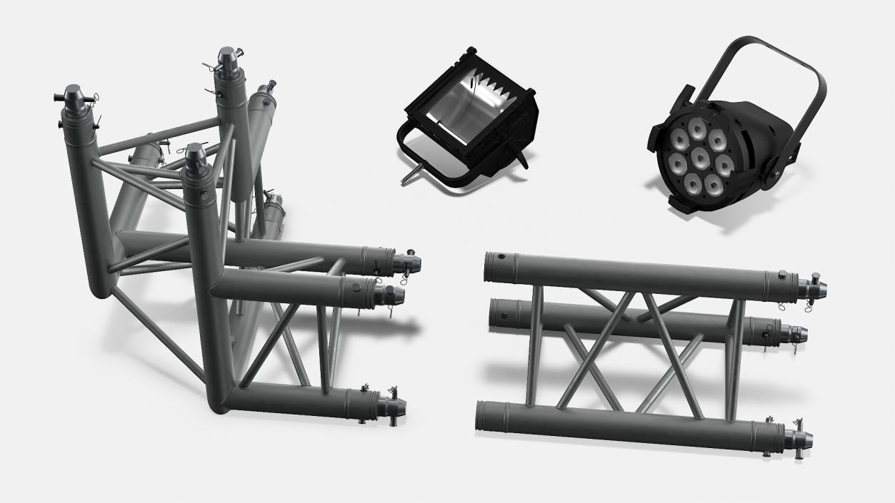 Truss Modular Lighting System 3D model