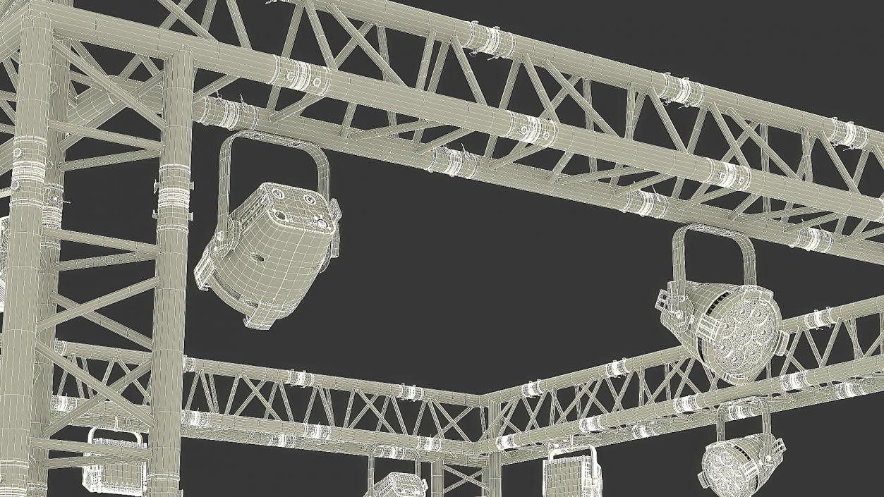 Truss Modular Lighting System 3D model