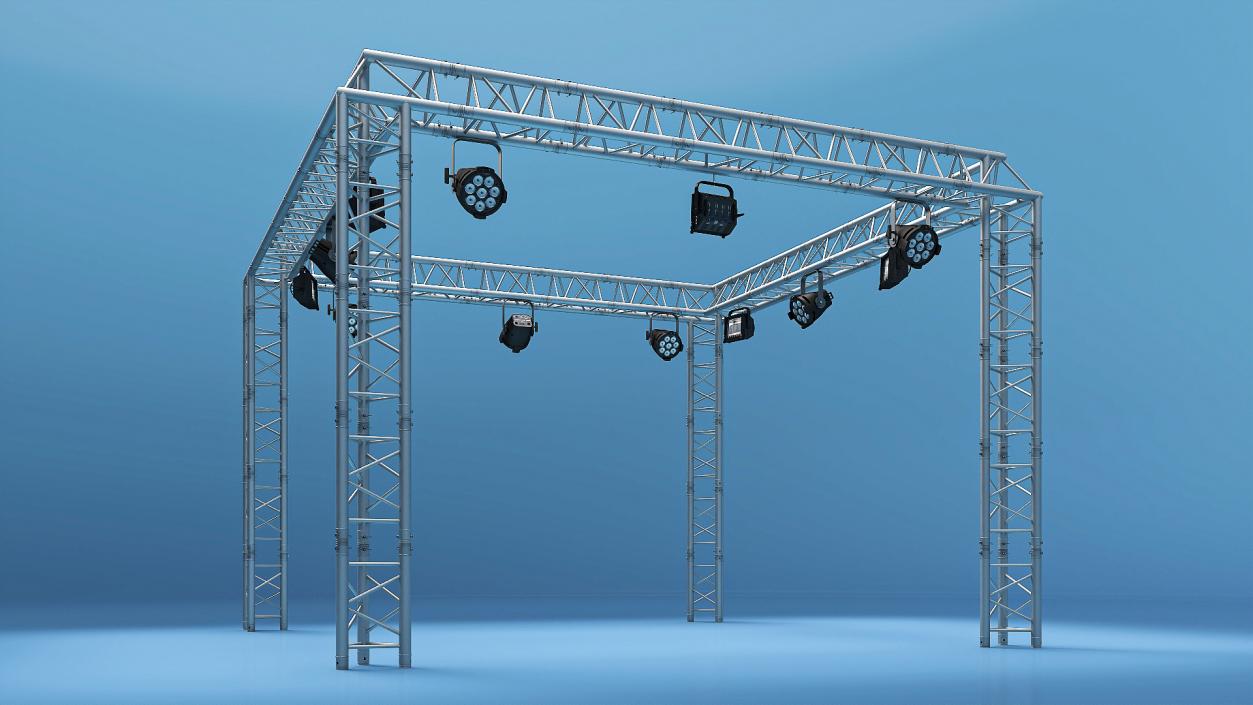 Truss Modular Lighting System 3D model