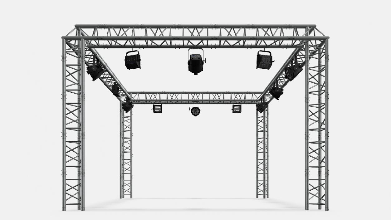 Truss Modular Lighting System 3D model