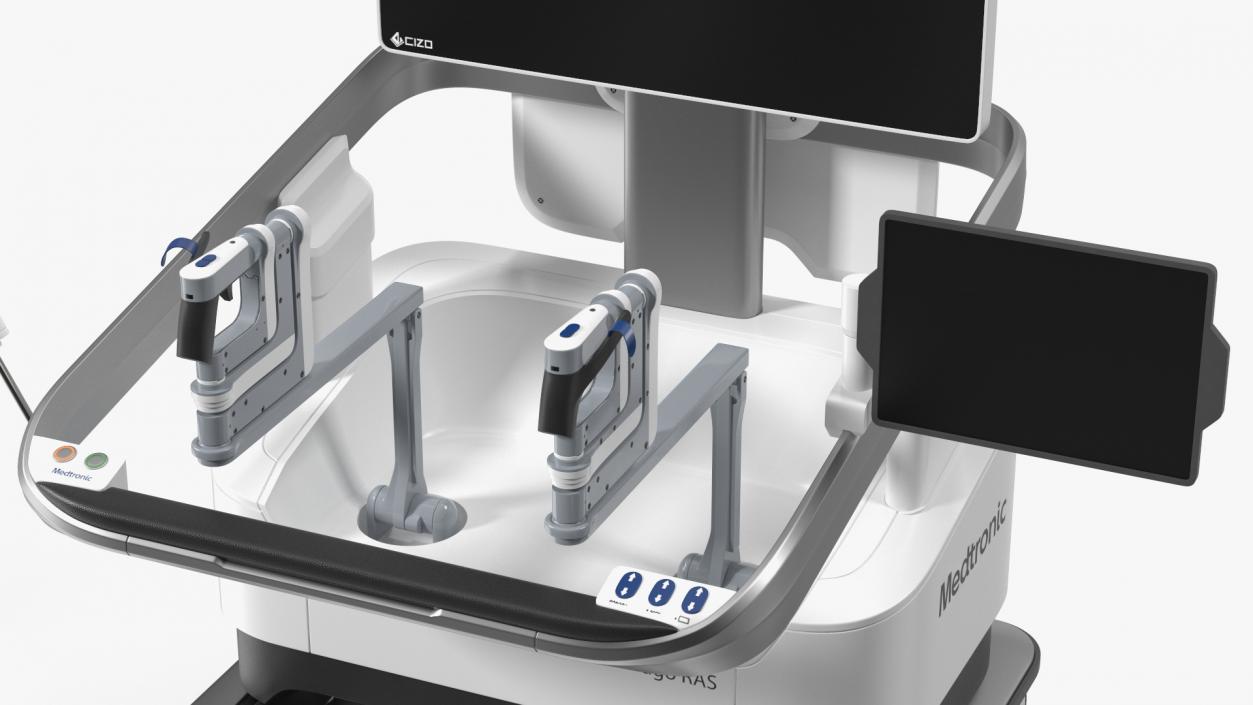 3D Soft Tissue Surgical Robot Medtronic Rigged model