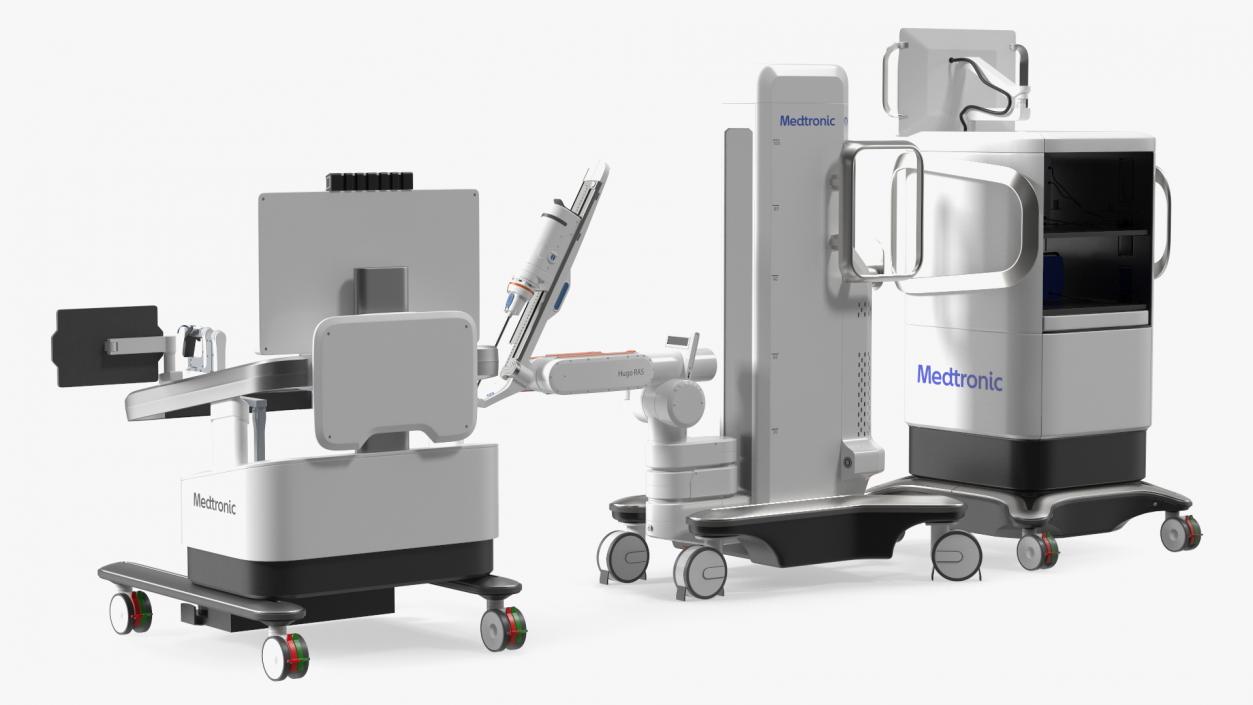 3D Soft Tissue Surgical Robot Medtronic Rigged model