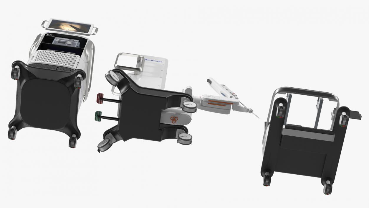 3D Soft Tissue Surgical Robot Medtronic Rigged model