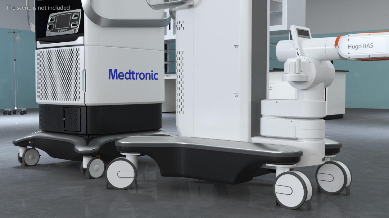 3D Soft Tissue Surgical Robot Medtronic Rigged model