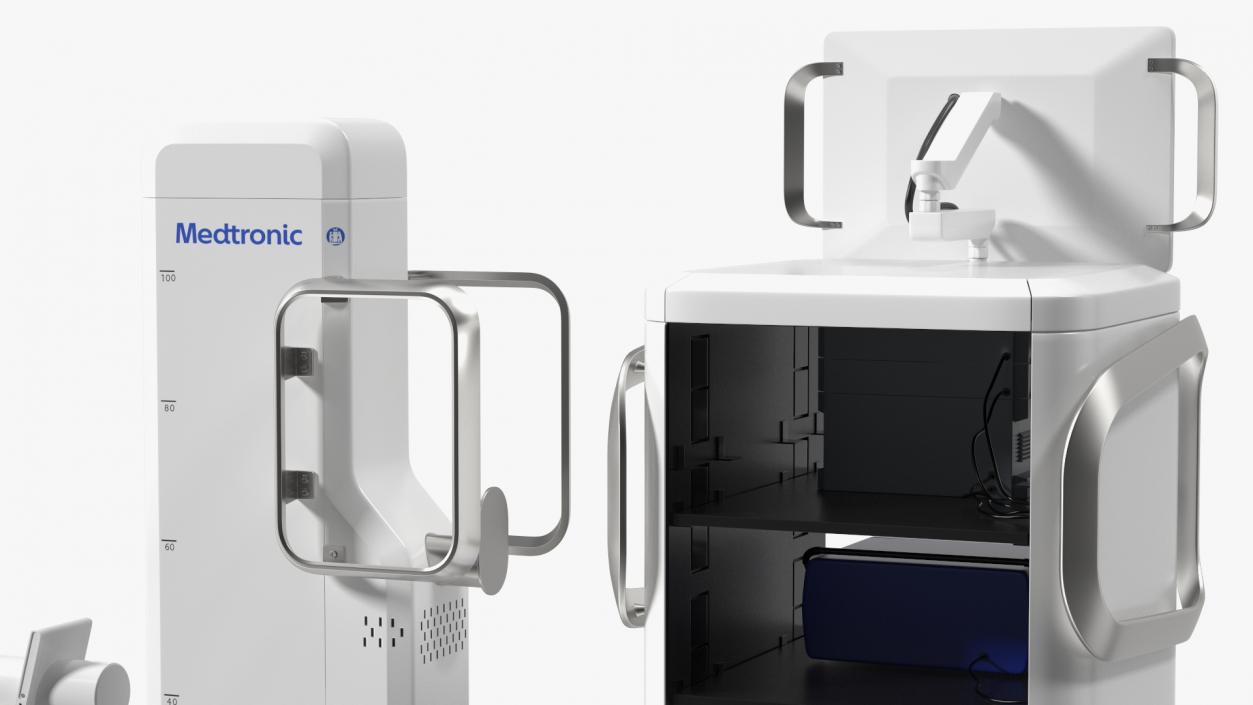 3D Soft Tissue Surgical Robot Medtronic Rigged model