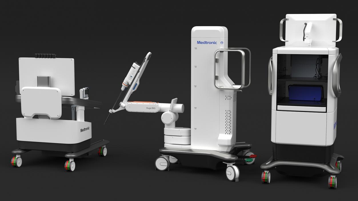 3D Soft Tissue Surgical Robot Medtronic Rigged model