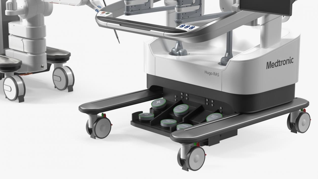 3D Soft Tissue Surgical Robot Medtronic Rigged model