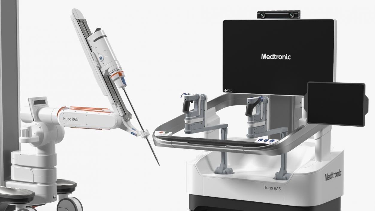 3D Soft Tissue Surgical Robot Medtronic Rigged model