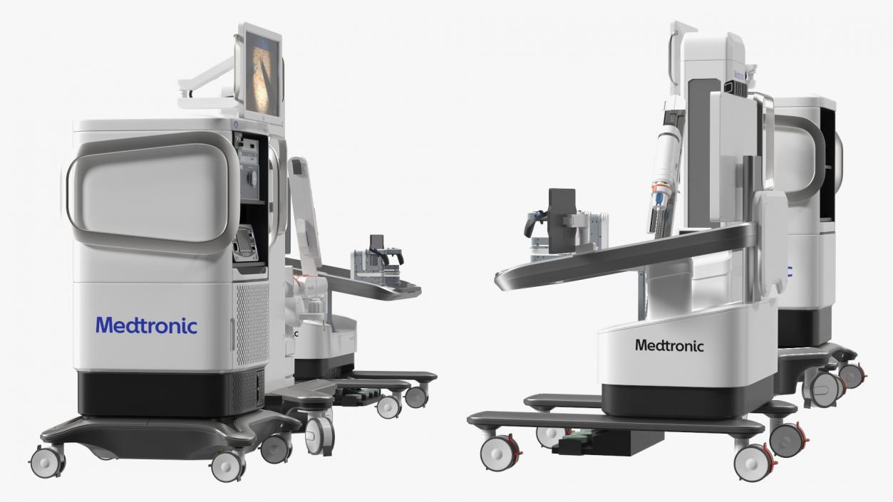 3D Soft Tissue Surgical Robot Medtronic Rigged model