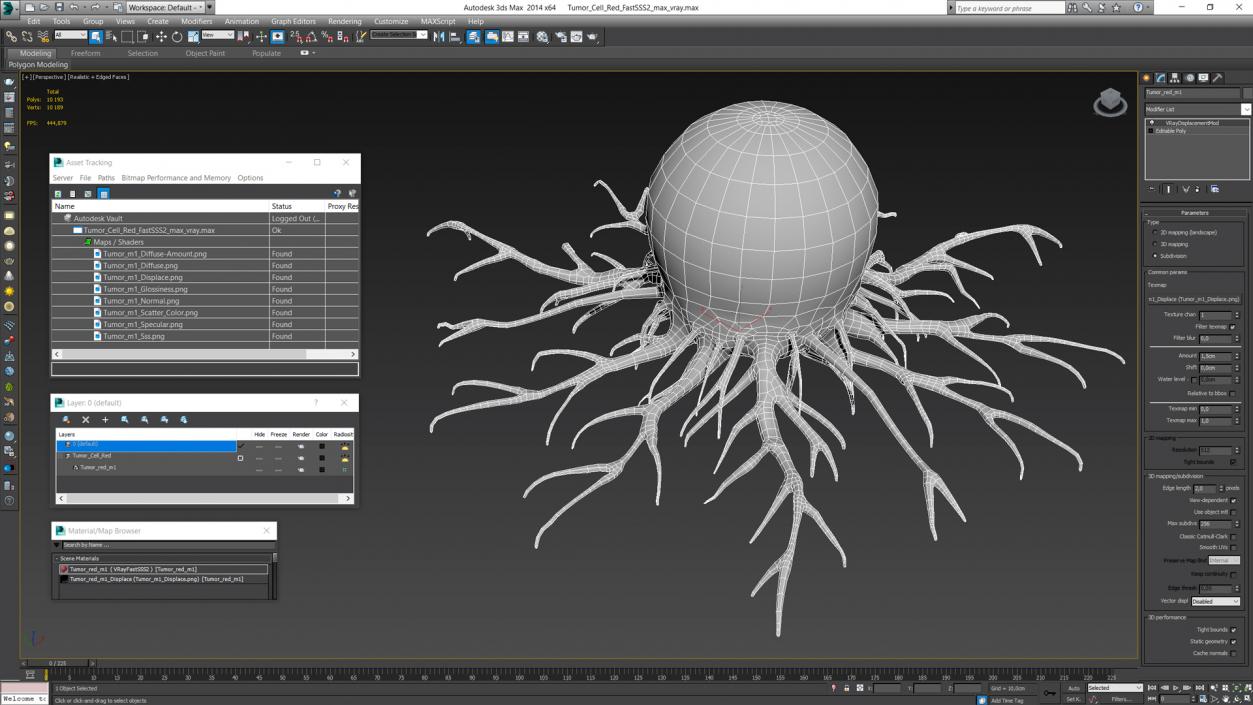 Tumor Cell Red 3D model