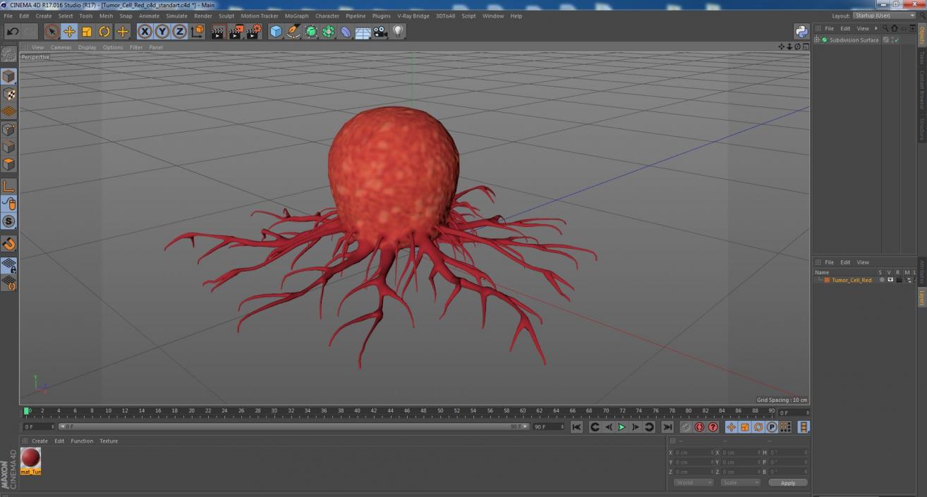 Tumor Cell Red 3D model