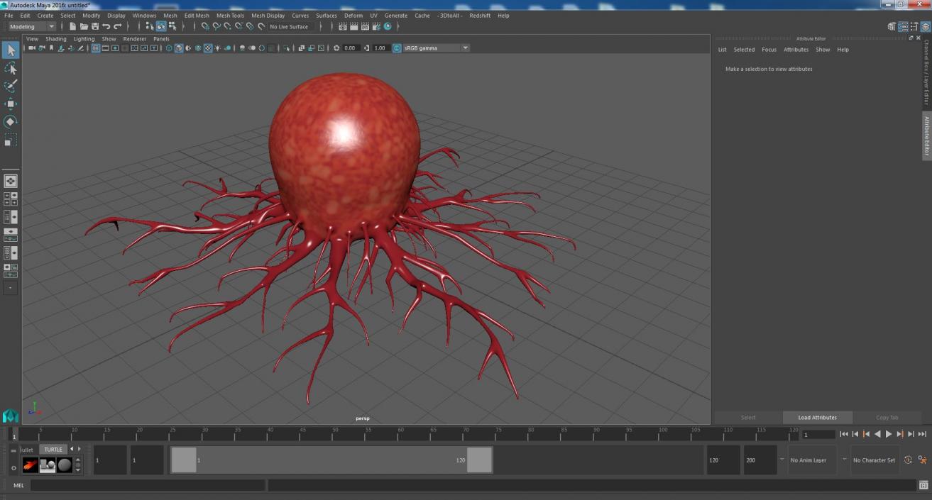 Tumor Cell Red 3D model