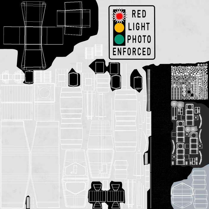 Traffic Control Red Light Camera 3D