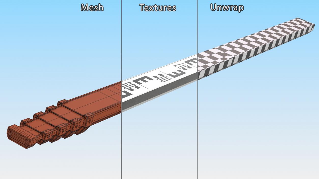 3D model Surveyors Rod Rigged