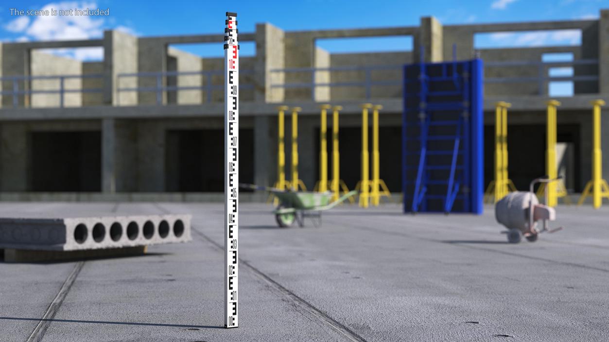 3D model Surveyors Rod Rigged