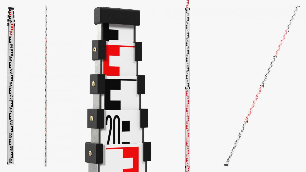 3D model Surveyors Rod Rigged