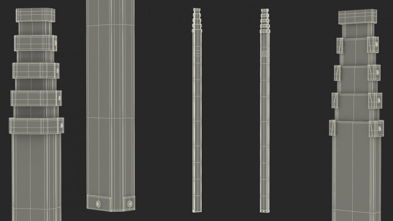 3D model Surveyors Rod Rigged