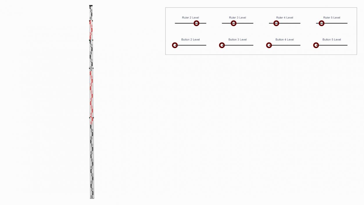 3D model Surveyors Rod Rigged