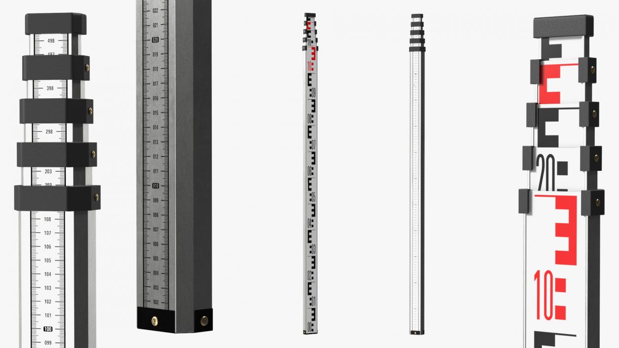 3D model Surveyors Rod Rigged