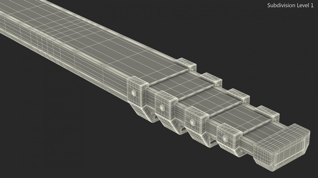 3D model Surveyors Rod Rigged