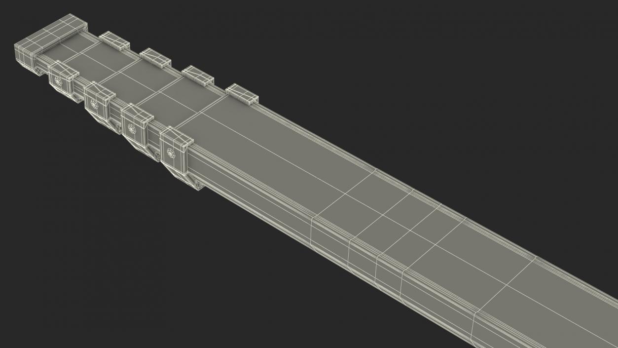 3D model Surveyors Rod Rigged