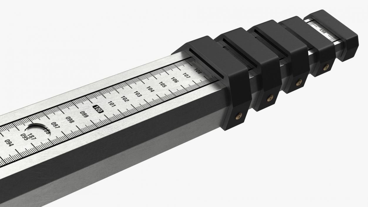 3D model Surveyors Rod Rigged