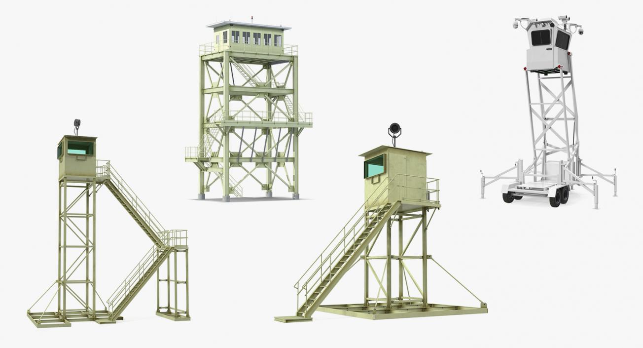 3D Guard Towers Collection model