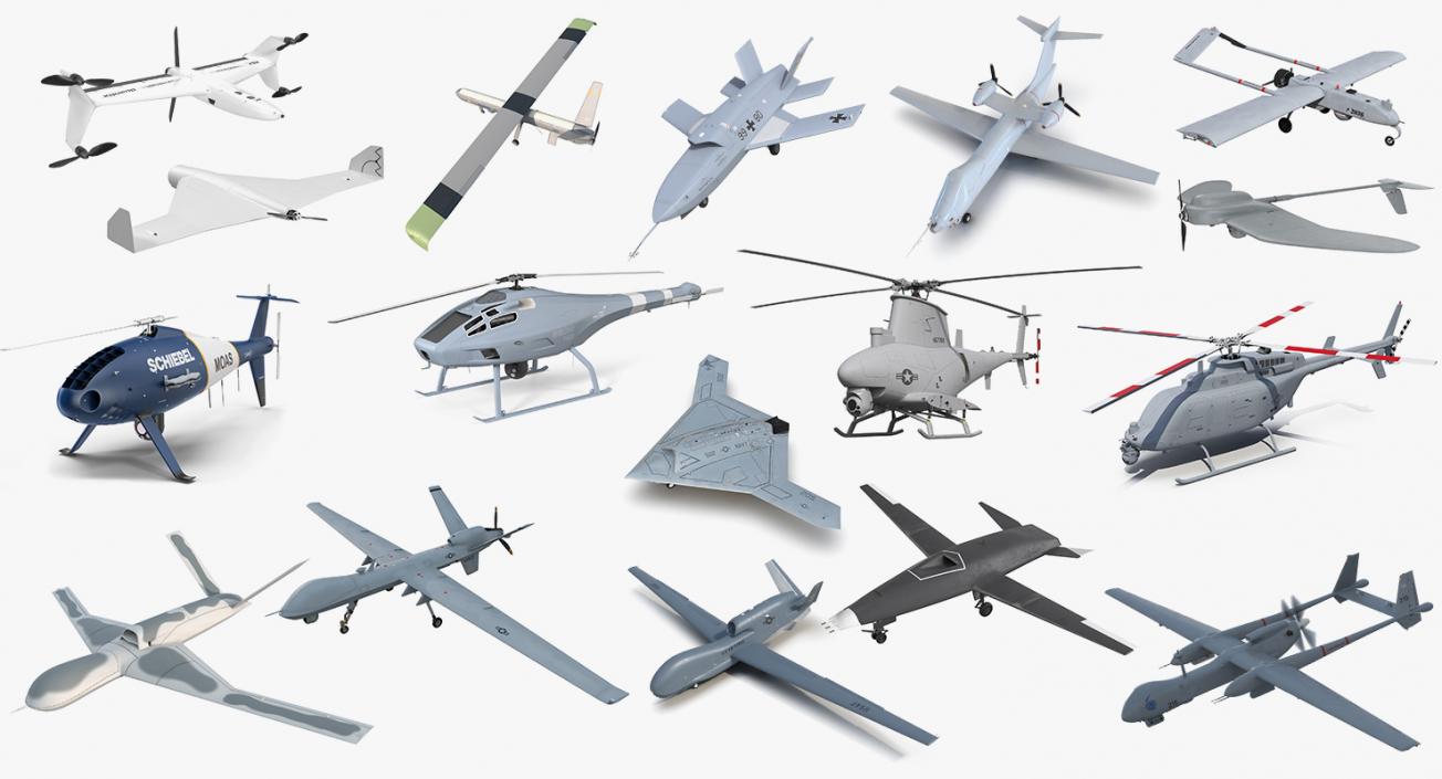 UAV Collection 12 3D