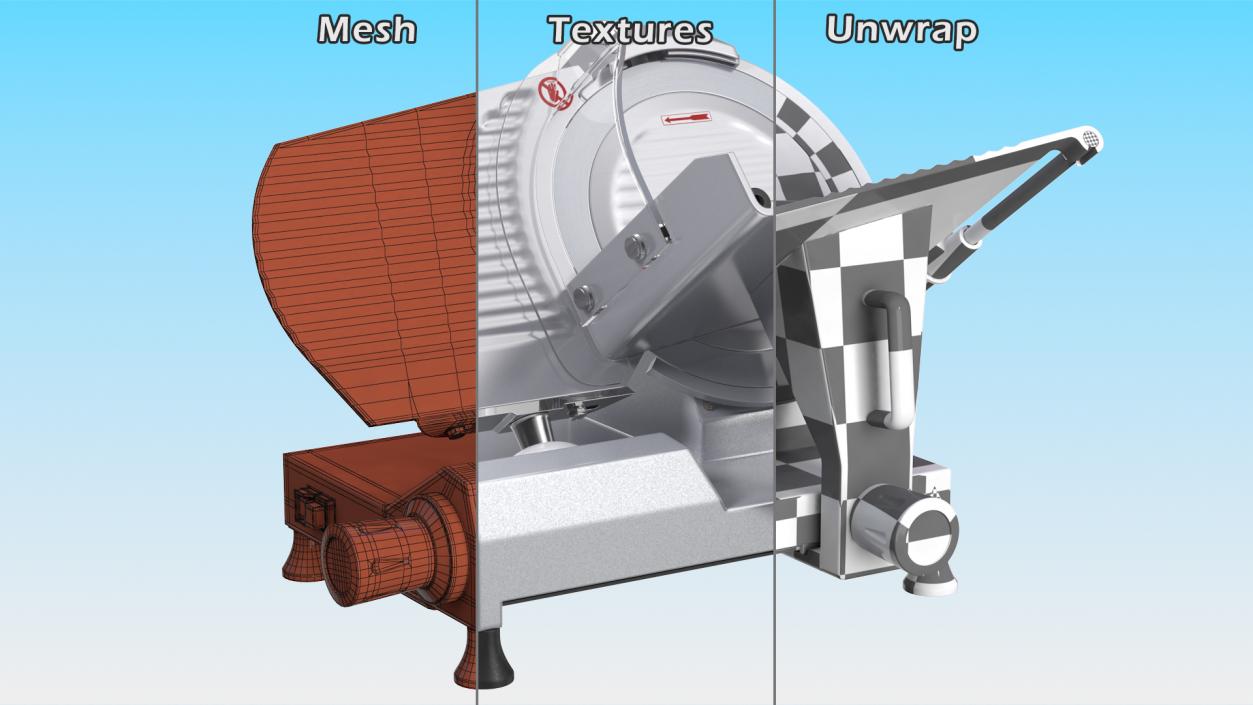 3D VEVOR Commercial Meat Slicer model