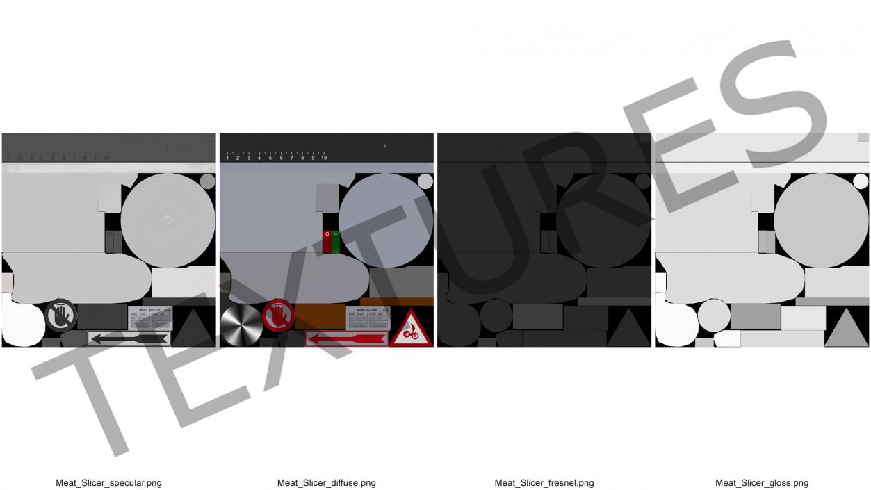 3D VEVOR Commercial Meat Slicer model