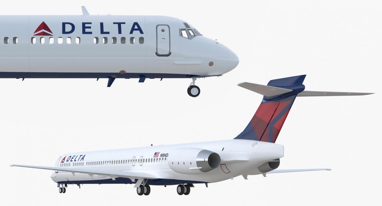 3D McDonnell Douglas MD90 Delta model