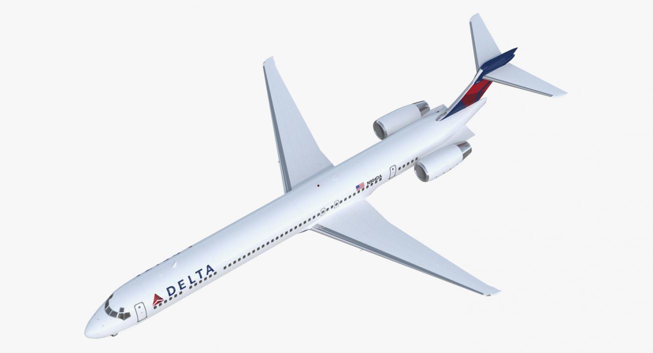 3D McDonnell Douglas MD90 Delta model