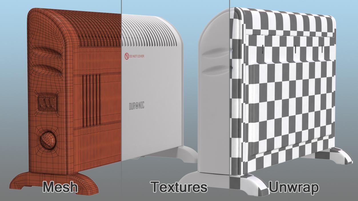 3D model Duronic Convector Heater HV120