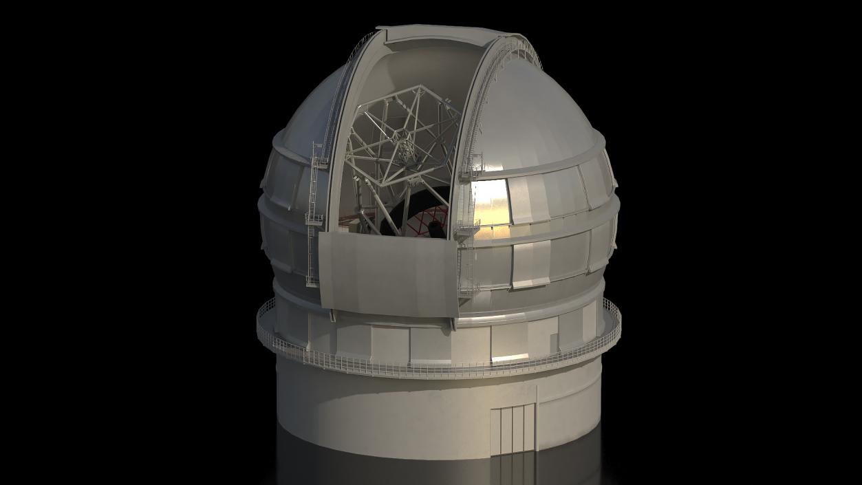 3D Dome Telescope Rigged