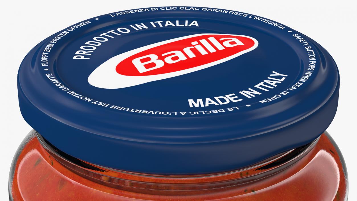 3D Barilla Sauce Can 12oz Set