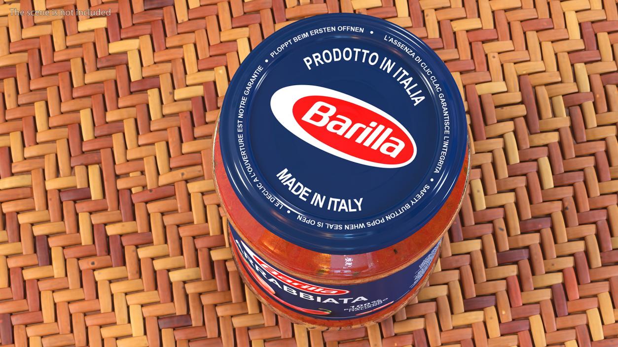 3D Barilla Sauce Can 12oz Set