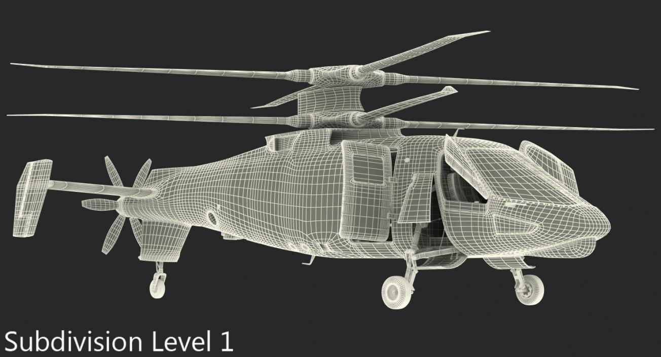 3D Attack Compound Helicopter